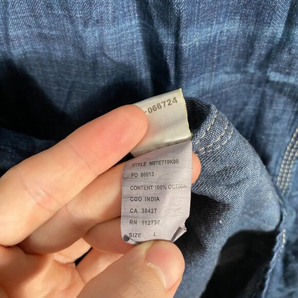 True Religion Men's Vintage Rocky Long Sleeve Western Shirt - Picture 8 of 8